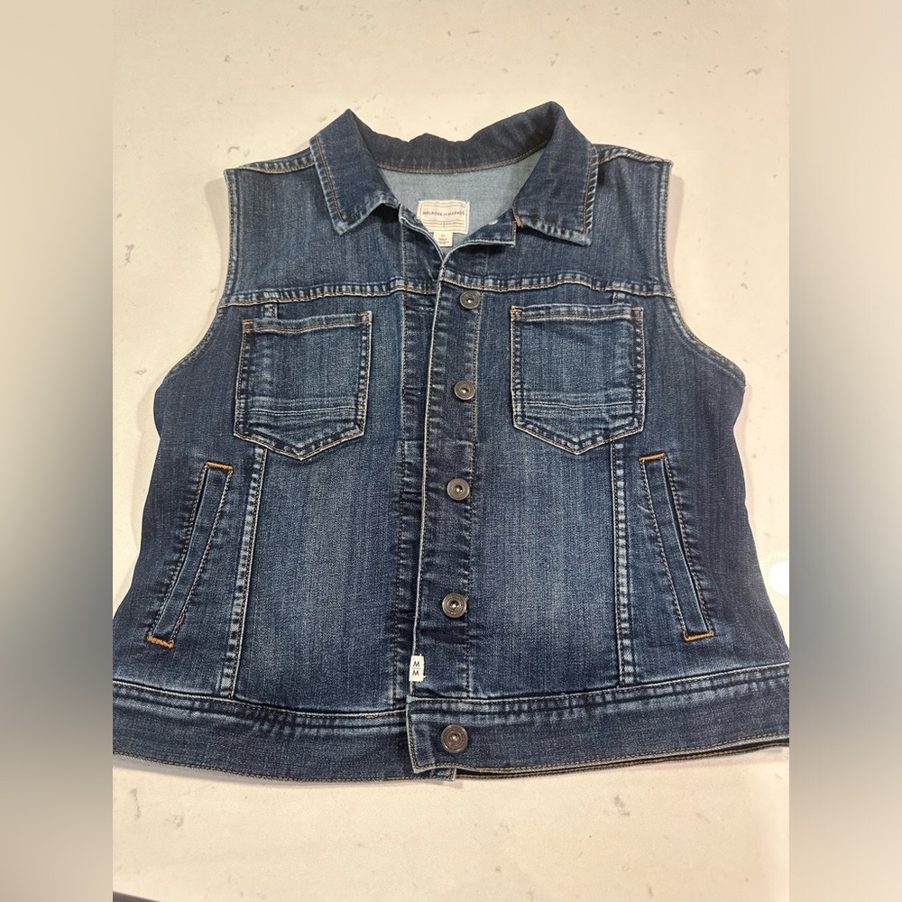Melrose and Market jeans vest for women